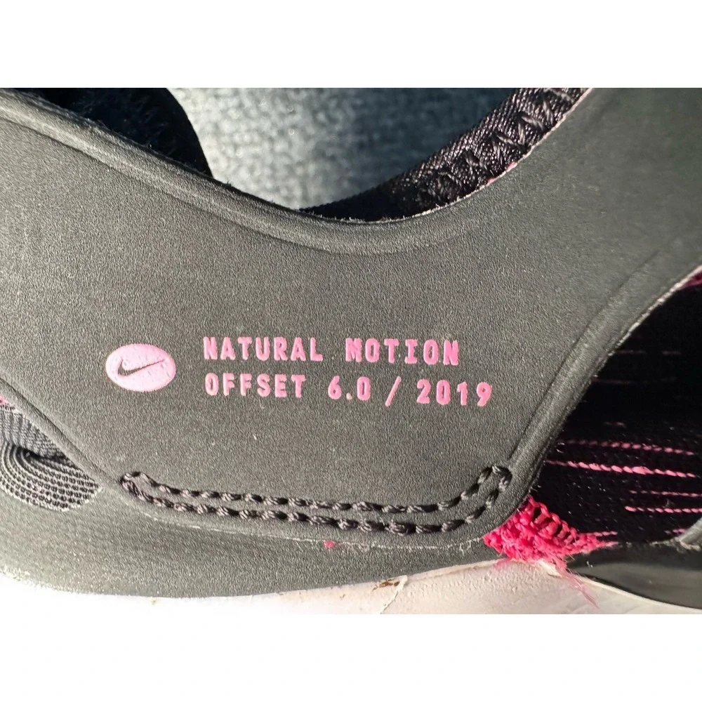 Nike Womens Flex Running Minimalist Shoe Sz 11 Black Pink Boat Water